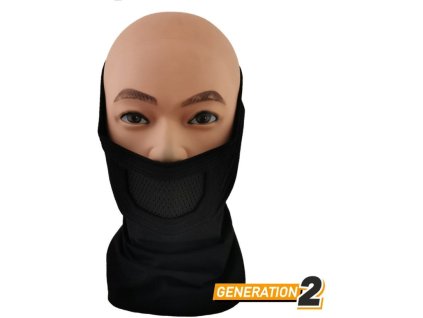 CYGNUS ARMORY Ochranná maska Face Warrior Plus - deep black