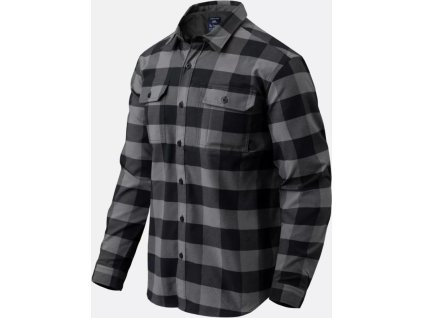 HELIKON Blúza GreyMan Shirt - true grey checkered (KO-GMN-NS-PW)