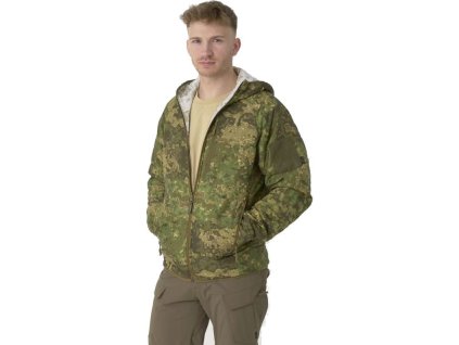 HELIKON Bunda Reversible Wolfhound Hoodie - pencott wildwood / pencott snowdrift (KU-RWH-NL-4544A)
