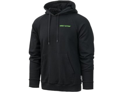 DIRECT ACTION Mikina s kapucňou Into the dark - black (HO-DAID-CTB-BLK)