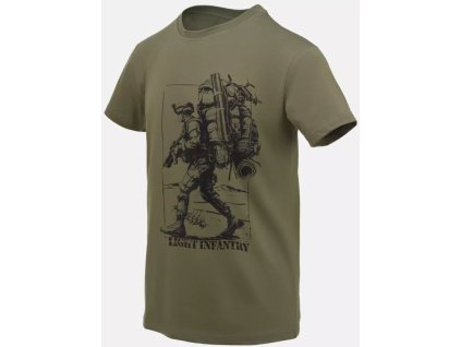 HELIKON Tričko Light infantry - olive green (TS-LIF-CO-02)