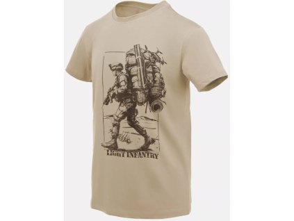 HELIKON Tričko Light infantry - khaki (TS-LIF-CO-13)