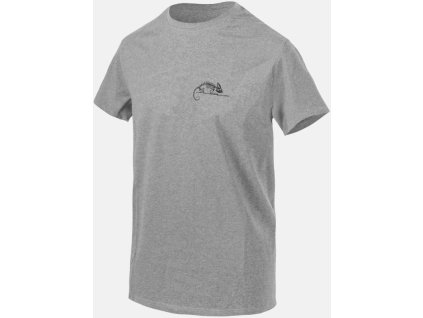 HELIKON Tričko Logo - mid grey melange (TS-HTL-CO-2M)