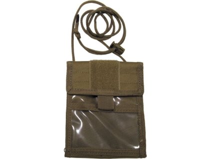 MFH MOLLE Púzdro na doklady, 15x12,5 na krk - coyote (30930R)