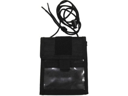 MFH MOLLE Púzdro na doklady, 15x12,5 na krk - čierne (30930A)