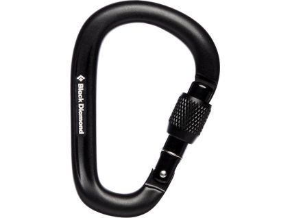 BLACK DIAMOND Karabína PEARLOCK SCREWGATE - black (BD381134-0002)