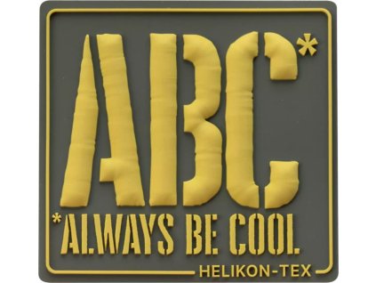 HELIKON 3D PVC Nášivka/Patch ABC Always Be Cool - green (OD-ABC-RB-82)