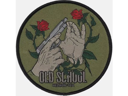 HELIKON Textilná Nášivka/Patch Old School - green (OD-OSL-PO-82)