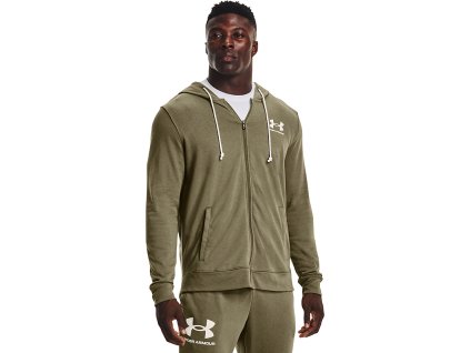 UNDER ARMOUR Mikina Rival Terry LC FZ - zelená (1370409-361)