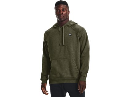 UNDER ARMOUR Mikina Rival Fleece Hoodie - zelená (1357092-390)