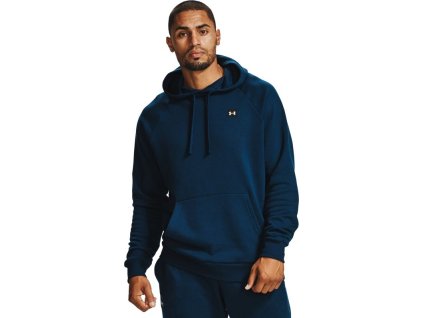 UNDER ARMOUR Mikina Rival Fleece Hoodie - modrá (1357092-408)