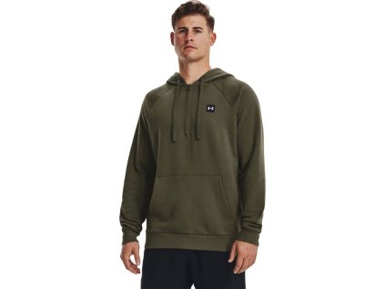 UNDER ARMOUR Mikina Rival Fleece 1/2 Zip HD - zelená (1373371-390)