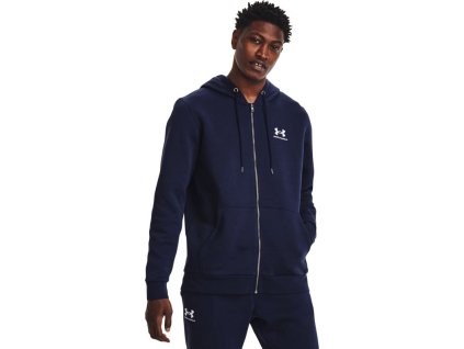 UNDER ARMOUR Mikina Essential Fleece FZ Hood - navy (1373881-410)