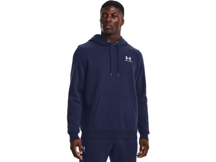 UNDER ARMOUR Mikina Essential Fleece Hoodie - navy (1373880-410)