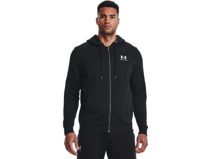 UNDER ARMOUR Mikina Essential Fleece FZ Hood - čierna (1373881-001)