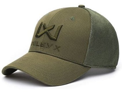 WILEY X Šiltovka Trucker Cap - olive green / olive green logo