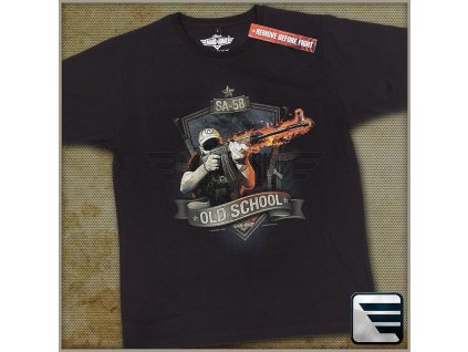 MARS&ARMS Tričko SA-58 Old School - čierne (2022013)
