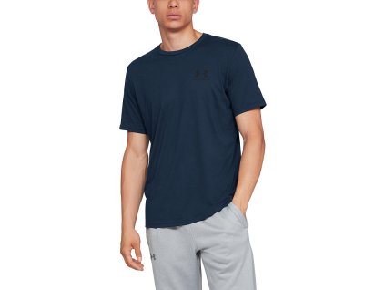 UNDER ARMOUR Tričko Sportstyle Lc Ss - navy (1326799-408)