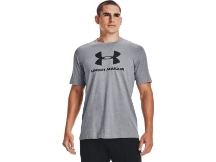 UNDER ARMOUR Tričko Sportstyle Logo Ss - šedé (1329590-036)
