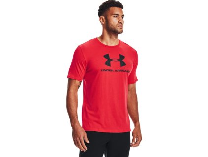 UNDER ARMOUR Tričko Sportstyle Logo Ss - červené (1329590-601)