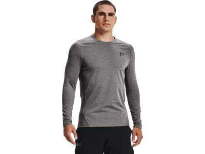 UNDER ARMOUR Tričko s dlhým rukávom CG Armour Fitted Crew - šedé (1366068-020)