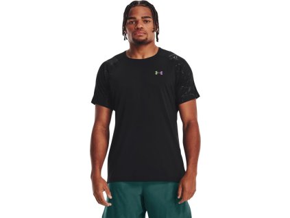 UNDER ARMOUR Tričko Rush Emboss SS - čierne (1376790-001)