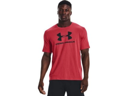 UNDER ARMOUR Tričko Sportstyle Logo Ss - červené (1329590-638)