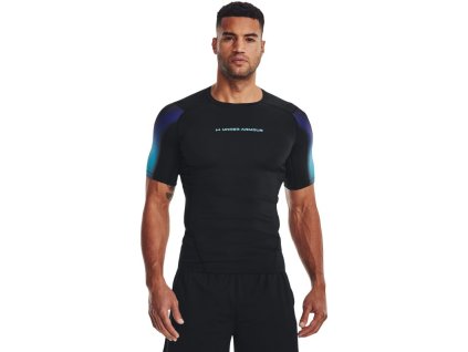 UNDER ARMOUR Tričko HG Armour Novelty SS - čierne (1377155-001)