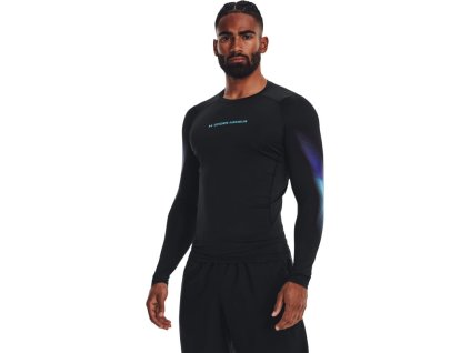 UNDER ARMOUR Tričko s dlhým rukávom HG Armour Novelty LS - čierne (1377157-001)