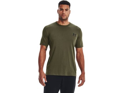 UNDER ARMOUR Tričko Sportstyle Lc Ss - zelené (1326799-390)
