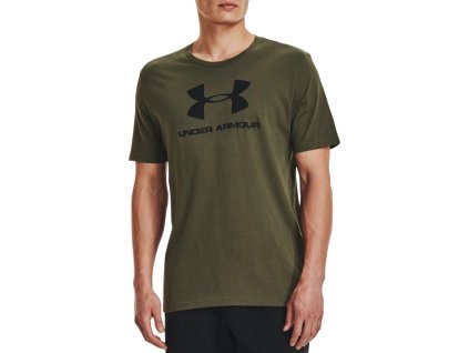 UNDER ARMOUR Tričko Sportstyle Logo Ss - green (1329590-390)