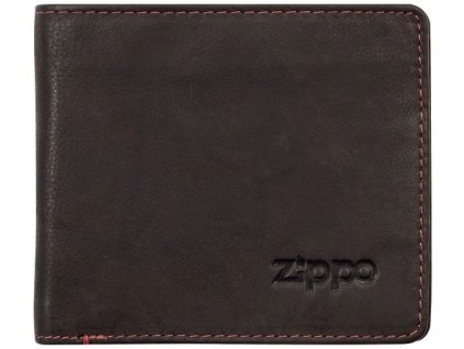 ZIPPO Kožená peňaženka 11x10x1cm - dark brown (44100)