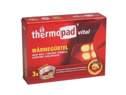 THERMOPAD Jednorázový chemický ohrievací ľadvinový pás S-XL (TP78703)