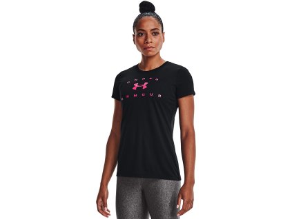 UNDER ARMOUR Dámske tričko Tech Solid Logo Arch - čierne (1369864-001)