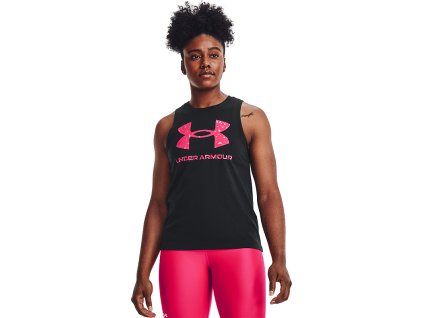 UNDER ARMOUR Dámske tielko Live Sportstyle Graphic - čierne (1356297-004)