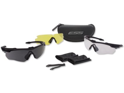 ESS Ochranné okuliare Crossblade 3LS - číre, žlté a dymové sklo (EE9032-07)