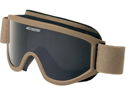 ESS Ochranné okuliare Land Ops tan - číre a dymové sklo (740-0406)