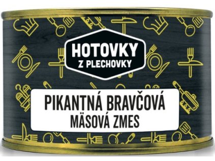 HOTOVKY Z PLECHOVKY Pikantná bravčová mäsová zmes 1 porcia 400g