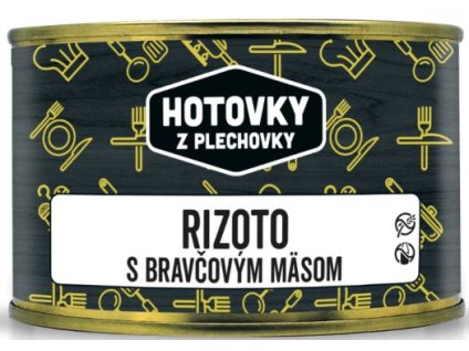 HOTOVKY Z PLECHOVKY Rizoto s bravčovým mäsom 400g
