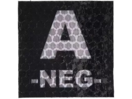 COMBAT-ID IR Nášivka/Patch A NEG 5x5cm - black