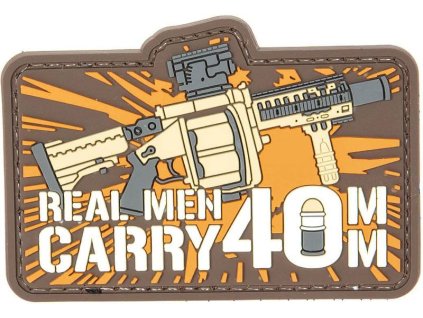 GFC 3D PVC Nášivka/Patch Real Man Carry 40mm