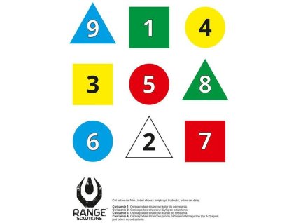 RANGE SOLUTIONS Cvičný terč RS-Training Shot Shields 50 x 70cm -10ks