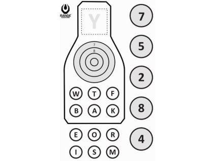 RANGE SOLUTIONS Cvičný terč RS SOP-2, 80 x 50 cm -10ks