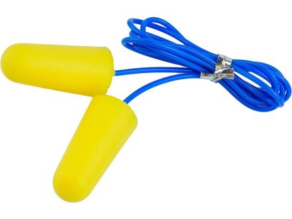 EARMOR Zátkové chrániče sluchu MaxDefense so šnúrkou M02 - žlté (M02-Yellow)