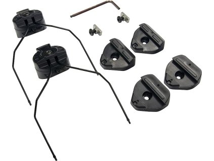 EARMOR Adaptér pre chrániče sluchu na prilbu M-Lok M13 - čierny (M13)