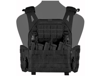 WARRIOR Laser Cut LPC with Detachable 5.56 Panel V1 - black (W-LC-LPC-V1-DFP-TB-556-BLK)