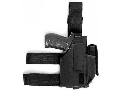 WARRIOR Elite Ops Drop Leg Holster Adjustable - black (W-EO-DLH-BLK)