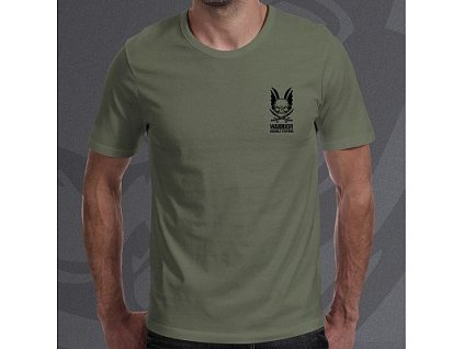 WARRIOR Tričko Vintage - olive drab (W-TSHIRT-OD)