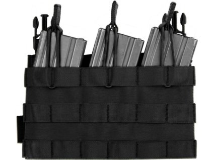 WARRIOR Detachable Triple molle open pouch for RPC - black (W-EO-DFP-TMOP-BLK)