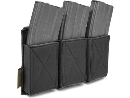 WARRIOR Triple Elastic Mag Pouch Colours - čierny (W-EO-TEMP-BLK)